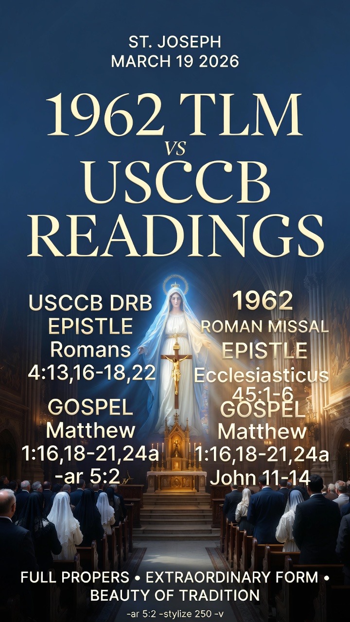 March 19, 2026 – Solemnity of Saint Joseph, Spouse of the Blessed Virgin Mary (USCCB)